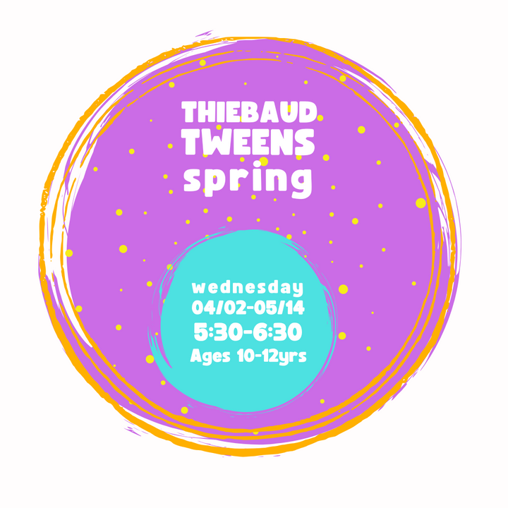 Tweens: Spring, Wednesday 04/02-05/14/25, 5:30-6:30