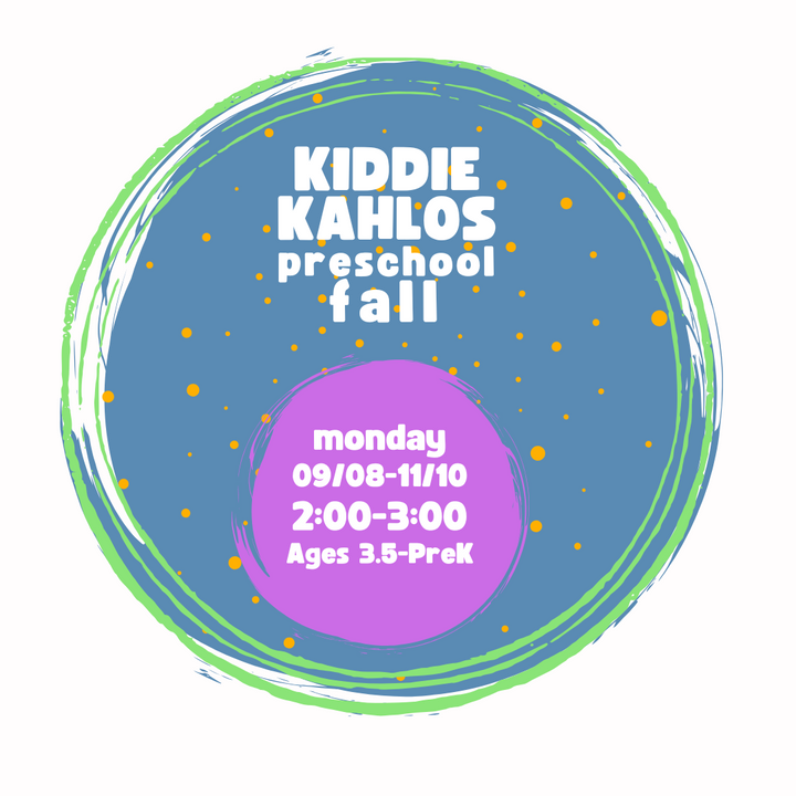 Kiddie Kahlos: Fall 2025, Monday 2:00-3:00, 09/08-11/10/2025