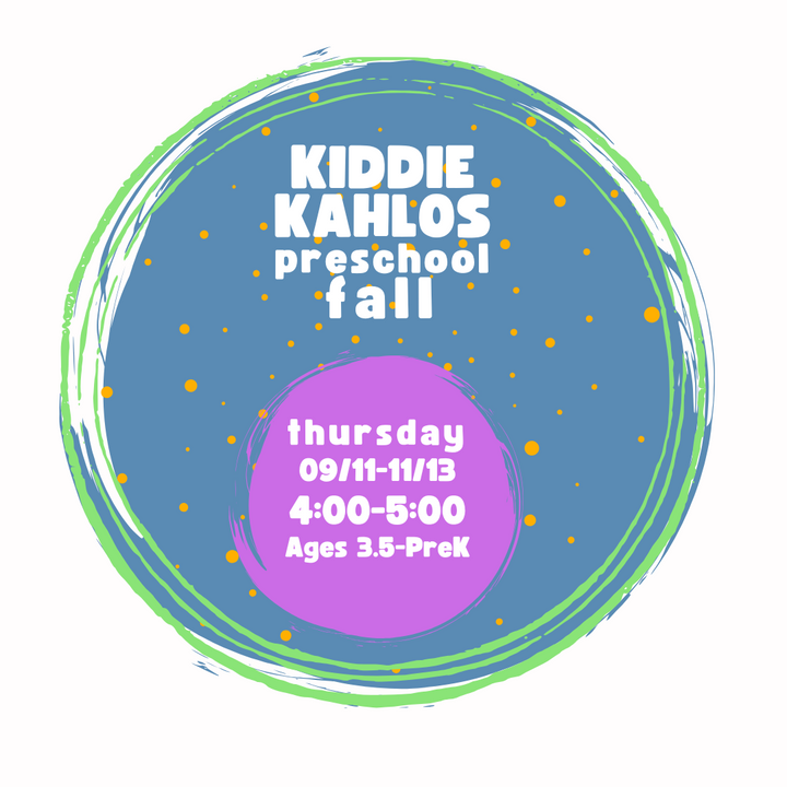 Kiddie Kahlos: Fall 2025, Thursday 4:00-5:00, 09/11-11/13/2025